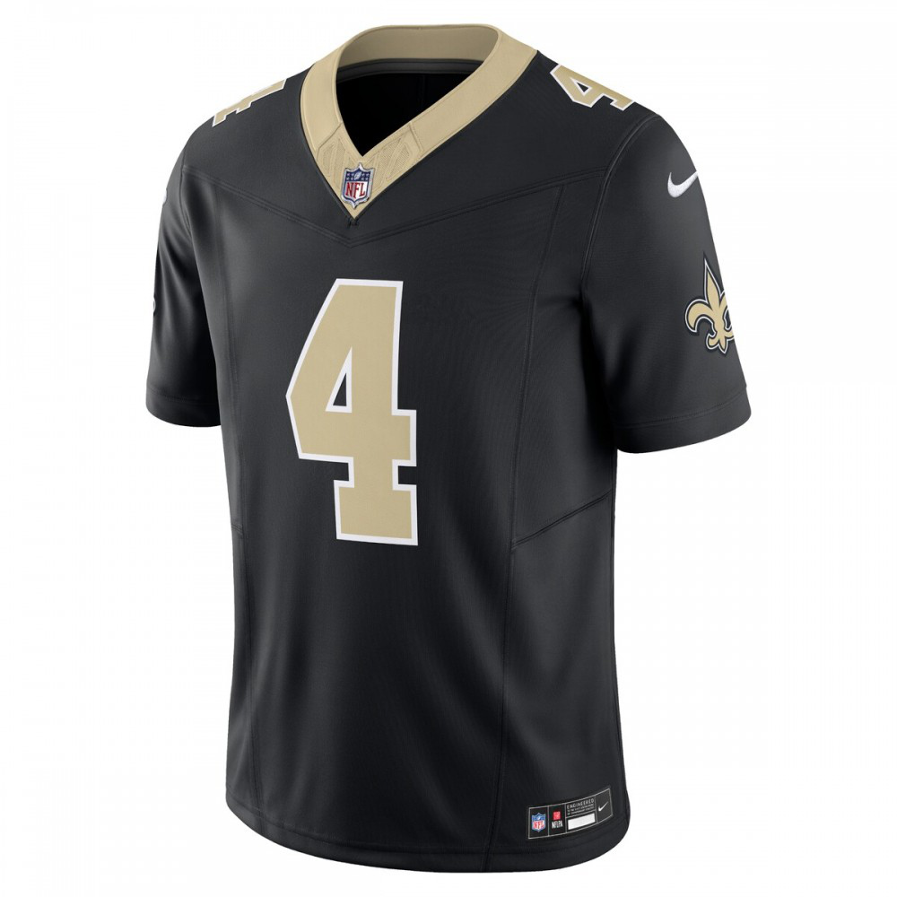 Derek Carr New Orleans Saints Nike Vapor F.U.S.E. Limited Jersey - Black-GridironStore